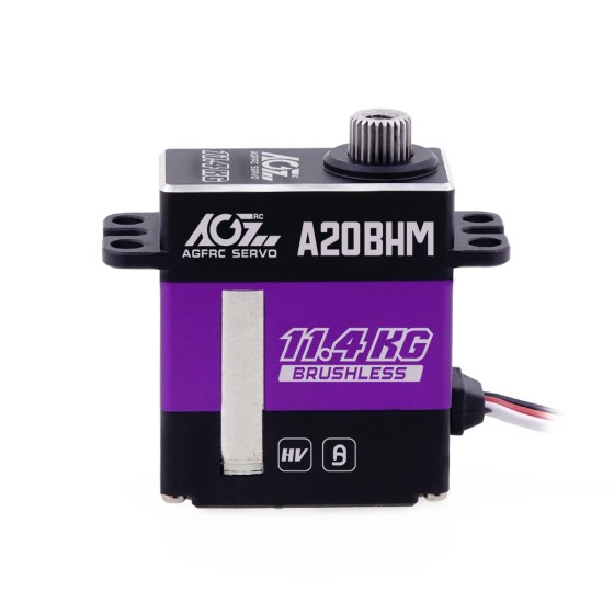 Original AGFRC A20BHM 0.068sec Fast Response 11.4kg Super Torque Brushless Motor Steel Gear Programmable Mini for RC Cars